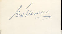 TUNNEY, GENE SIGNED INDEX CARD