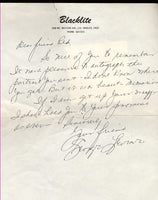 LEVINE, GEORGE SIGNED LETTER