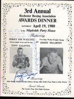 WALCOTT, JERSEY JOE & JIMMY BIVINS SIGNED AWARDS PROGRAM (1980)