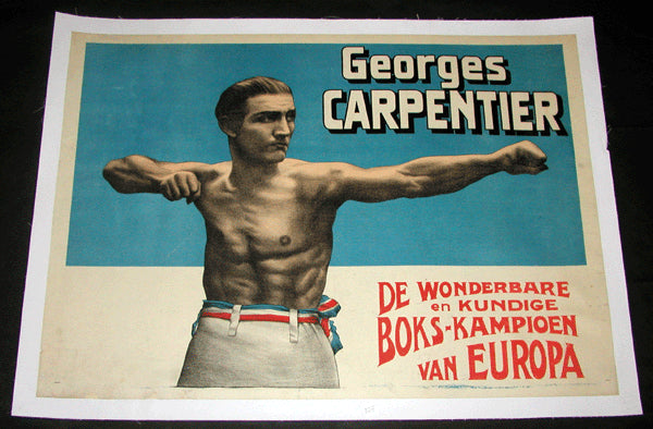 CARPENTIER, GEORGES PROMOTIONAL POSTER (1920'S)