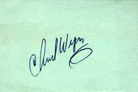 WEPNER, CHUCK SIGNED INDEX CARD