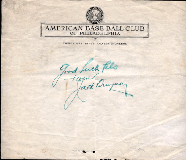 DEMPSEY, JACK INK SIGNATURE