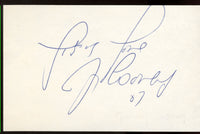 COONEY, GERRY INK SIGNED INDEX CARD