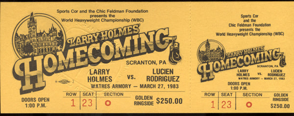 HOLMES, LARRY-LUCIEN RODRIGUEZ FULL TICKET (1983)
