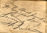 WILLIAMS, IKE PENCIL SIGNATURE