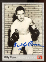 CONN, BILLY SIGNED A & W SPORTS CARD