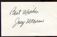 MAXIM, JOEY SIGNED INDEX CARD