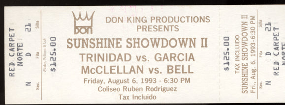 TRINIDAD, FELIX-LUIS GARCIA FULL TICKET (1993)