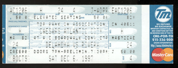 DE LA HOYA, OSCAR-WILFREDO RIVERA FULL TICKET (1997)