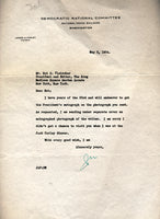 Farley,Jim Letter to Nat Fleischer with Photo 1934