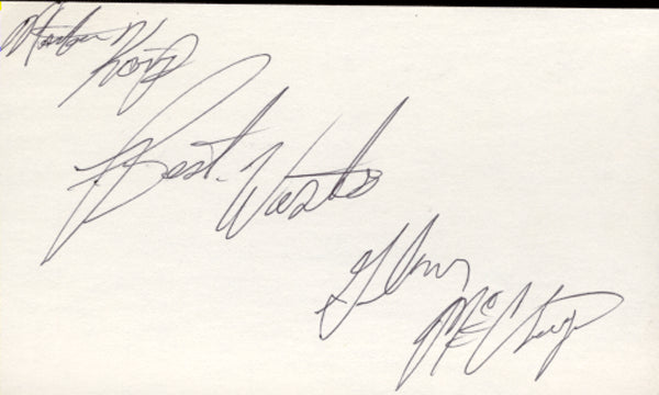 MCCRORY, GLEN SIGNED INDEX CARD