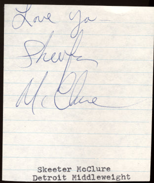 MCCLURE, WILBERT "SKEETER" INK SIGNATURE