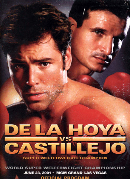 DE LA HOYA, OSCAR-JAVIER CASTILLEJO OFFICIAL PROGRAM (2001)