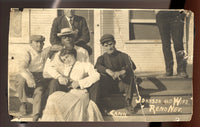 JOHNSON, JACK REAL PHOTO POSTCARD
