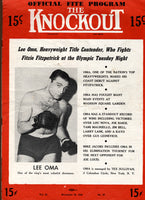 OMA, LEE-FRITZIE FITZPATRICK OFFICIAL PROGRAM (1946)