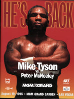 TYSON, MIKE-PETER MCNEELEY OFFICIAL PROGRAM (1995)