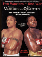 VARGAS, FERNANDO-IKE QUARTEY OFFICIAL PROGRAM (2000)