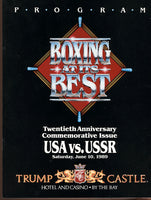 USA-USSR BOXING OFFICIAL PROGRAM (1989)