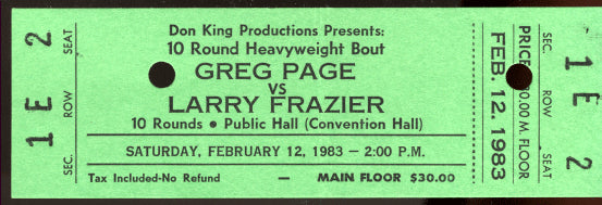 PAGE, GREG-LARRY FRAZIER FULL TICKET (1983)