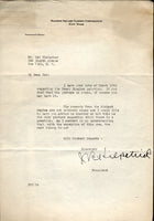 KIRKPATRICK, JOHN SIGNED LETTER TO NAT FLEISCHER