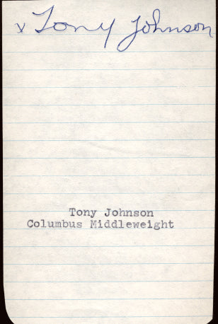 JOHNSON, TONY INK SIGNATURE