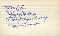 BASILIO, CARMEN SIGNED INDEX CARD