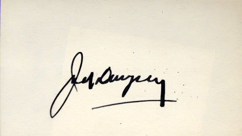 DEMPSEY, JACK SIGNED INDEX CARD – JO Sports Inc.