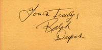 DUPAS, RALPH SIGNED INDEX CARD