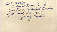 CARTER, JIMMY SIGNED INDEX CARD