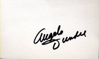 DUNDEE, ANGELO SIGNED INDEX CARD (PSA/DNA)