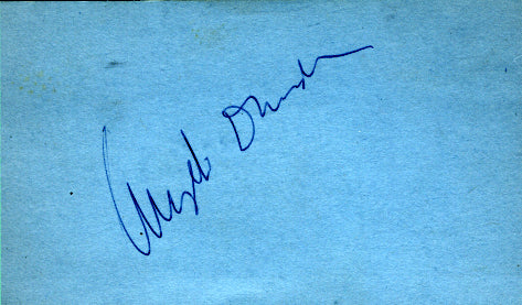 DUNDEE, ANGELO SIGNED INDEX CARD