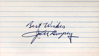 DEMPSEY, JACK INK SIGNED INDEX CARD