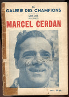 CERDAN, MARCEL SIGNED FRENCH MAGAZINE