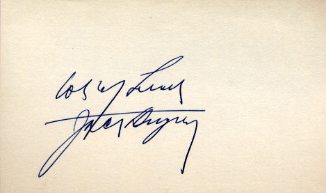 DEMPSEY, JACK INK SIGNED INDEX CARD