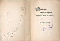 SNELL, DOC SIGNED CHRISTMAS CARD