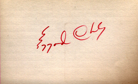 CHARLES, EZZARD SIGNED INDEX CARD