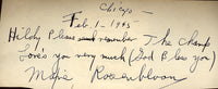 ROSENBLOOM, MAXIE INK SIGNATURE