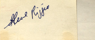 RIGGIO, STEVE INK SIGNATURE