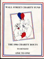 1986 CHARITY SIGNED PROGRAM (TYSON, GRAZIANO, ARCEL, LAMOTTA ETC.)