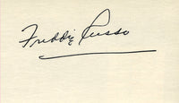 RUSSO, FREDDIE SIGNED INDEX CARD