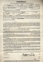 SCHMELING, MAX EXHIBITION BOUT CONTRACT (SIGNED BY PROMOTER)