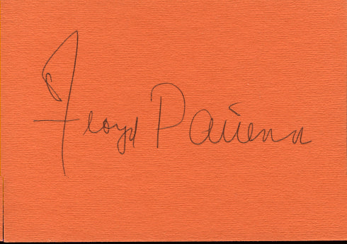 PATTERSON, FLOYD VINTAGE INK SIGNATURE