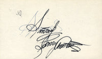 ARMSTRONG, HENRY SIGNED INDEX CARD