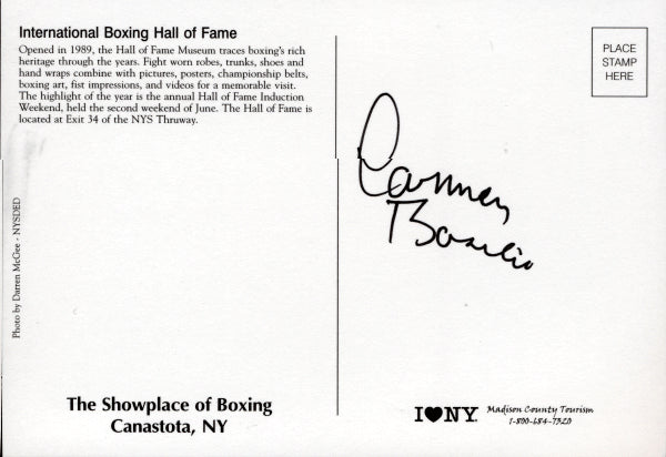 BASILIO, CARMEN SIGNED BHOF POSTCARD