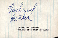 HUNTER, CLEVELAND INK SIGNATURE