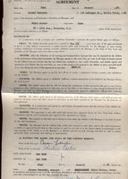 CARTER, RUBIN "HURRICANE" SIGNED MANAGEMENT CONTRACT