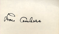 AMBERS, LOU SIGNED INDEX CARD