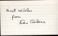 AMBERS, LOU SIGNED INDEX CARD