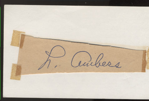 AMBERS, LOU INK SIGNATURE