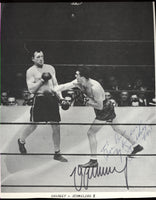 SCHMELING, MAX & JACK SHARKEY SIGNED PHOTO (SIGNED BY BOTH)